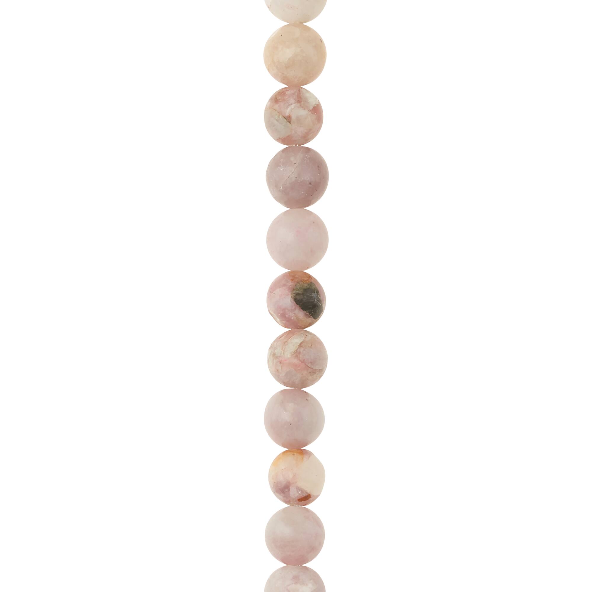 Pink Imitation Kunzite Round Beads, 8mm by Bead Landing™